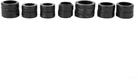 Manicotto in gomma per cuscinetto per utensili elettrici, 607 608 6000, in gomma nera con anello in acciaio, adatto per smerigliatrice angolare (608, altezza 9,8 mm)