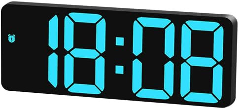 321Wasay Small Digital Clocks Bedside, Electric Bedroom LED Digital Alarm Clocks for Bedrooms, Cute Travel Desk Clock, DC, Battery Operated Powered