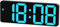 321Wasay Pequeños relojes digitales para mesita de noche, despertadores digitales LED eléctricos para dormitorio, bonito reloj de escritorio de viaje, CC, funciona con pilas