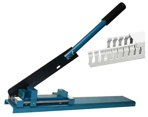 Coupe-Rail, Coupe-goulotte, Outil de Coupe de Rail à Double rainure avec règle de Mesure à Double échelle, Angle réglable de 45° à 90°, Dispositif de Coupe spécial pour électricien pour Rails en Fer