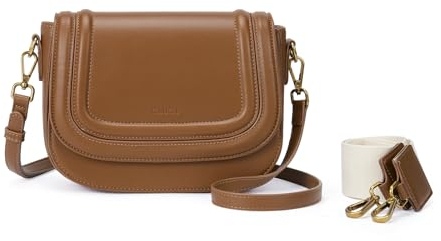 CLUCI Umhängetasche für Damen, Klein Handtasche Schultertasche PU Leder, Handy Schultertasche Crossbody Bags für Frauen mit Zwei Austauschbare Bedingungen Schultergurte