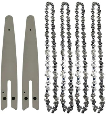 Générique Scie électrique LP 8 Pouces 1/4 , 45 nœuds, 22 Couteaux, chaînes de tronçonneuse, Lame de scie à Bois, élagage, Accessoires de chaîne, Coupe du Bois(8-inch Set6)