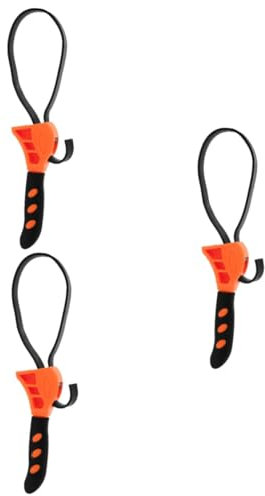 Toddmomy 3 Pièces Outil 2 en 1 distributeur ultra conçu ouvreur Ajustable clé universelle accessoire de cuisine clés à sangle en caoutchouc pour la mécanique outil clé à sangle Plastique