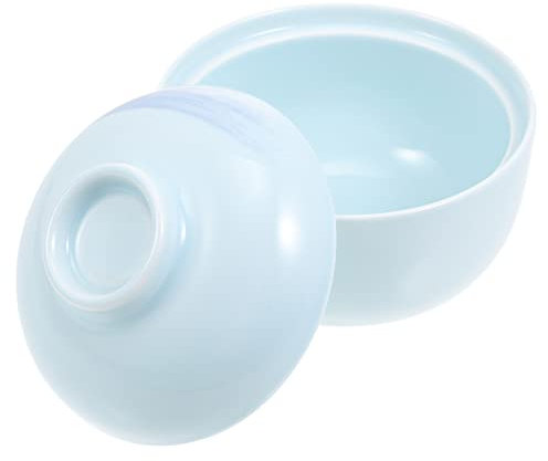 MAGICLULU 1pezzi Ciotola Giapponese in Ceramica Con Coperchio Ciotola Versatile Per Zuppe Insalate e Ramen Design Ermetico Per Uso Domestico e Ristoranti Decorazione Da Tavola