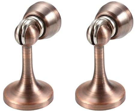 Anti-Tor-Aufprall, Starker magnetischer Zinklegierungs-verdickter Tür-Saug-Wand-Saug-Antikollisions-Boden-Saug-Tür-Saug-Schlafzimmer-Badezimmer-Türstopper(Red)