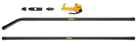 DEWALT Lever Style Blow Gun with 2' to 4' Extension, Hand Held Air Gun, 2' Extension for Precise Airflow Control, Durable and Ergonomic Design for Professional and Industrial Use