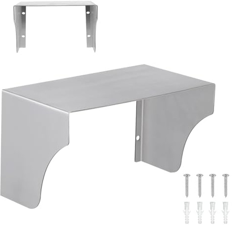 Cubierta De Lluvia De Acero Inoxidable, 20x12x12cm Cubierta para Enchufes de Acero Inoxidable, Exterior Impermeable Tapa Enchufes, Interruptor Protector de Enchufe, Tapa Timbre, para Cucina