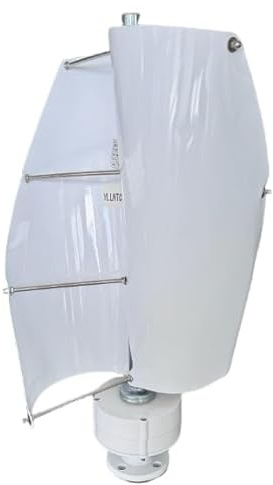 Genérico Aerogenerador de Eje Vertical de 10 000 W con Controlador MPPT: aerogenerador eficiente para autocaravanas, Yates y Granjas. Potente aerogenerador pequeño de 12 V.