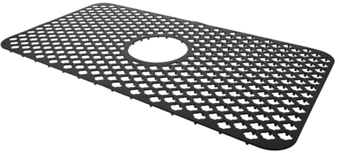 Toddmomy Tapis Drainant Protège-évier Antidérapant pour Évier Cuisine en Silicone Noir Flexible et Léger, Coussin Égouttoir pour Plan de Travail Cuisine