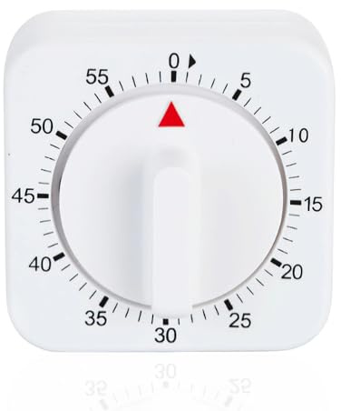 Kitchen Timer Mechanical,Timers for Cooking,60-Minute Wind-Up Mechanical