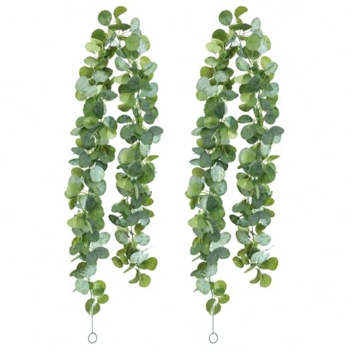 Pluc Lot de 2 Lierre Artificiel 180CM, Guirlande Décoration Intérieure | Feuillage décoratif pour murs, mariages et espaces intérieurs, apporte une touche végétale aux créations et décorations