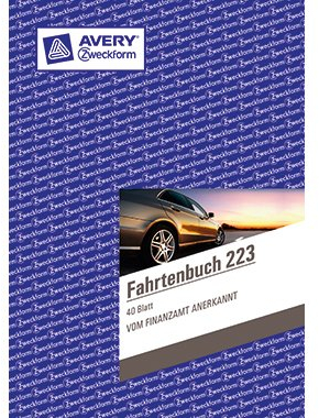 Avery Zweckform 223 Fahrtenbuch für PKW (A5, 40 Blatt) (6 Stück)