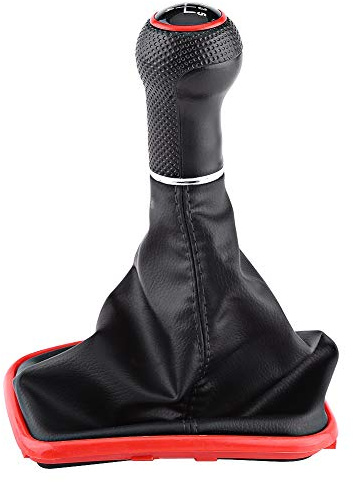 KIMISS 5 Gang Auto Schaltknauf Gearstick Gamasche Boot Kit für MK4 1999-2004