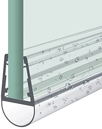 Heilmetz Duschdichtung,100cm Ersatzdichtung Duschtür für Duschtür Glasstärken von 4-6mm, Wasserabweiser Duschtür Dichtung oder Duschkabinen-Dichtung für Duschkabine & Glastüren