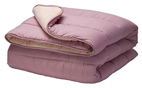 Pikolin Home - Couette Réversible 300 g - Garnissage Nordique Bicolore - pour Lit 90 cm - Toucher Plume, Chaud, Respirant, Dimensions 150 x 220 cm, Couleur Mauve