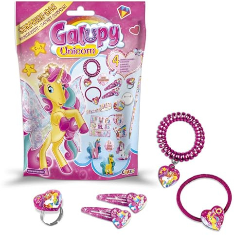 CRAZE GALUPY Surprise Bag Unicorn Schultüte mit Einhorn Überraschung, Wundertüte Kinder, Schultüte Mädchen, Überraschungstüte für Mädchen