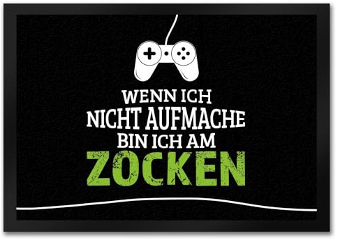 trendaffe - Wenn ich Nicht aufmache Bin ich am zocken Fußmatte mit Controller Motiv