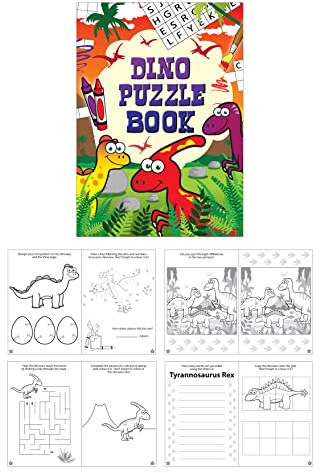 HENBRANDT 10 x Mini-Dinosaurier-Puzzle-Bücher.