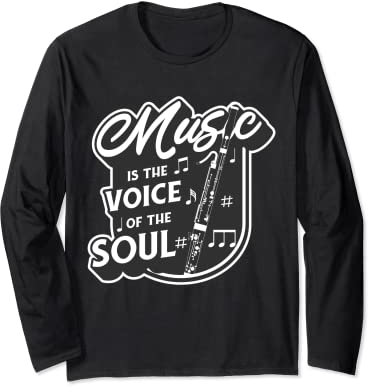 Fagottist Musik als Stimme der Seele Fagott Langarmshirt
