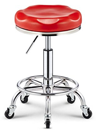 SIGOLY Hocker auf Rädern Schönheitshocker Vintage Friseurstuhl Barber Master Hocker Drehstuhl Friseursalon Massage Friseurstuhl Nagelhocker (Color : L) Marriage