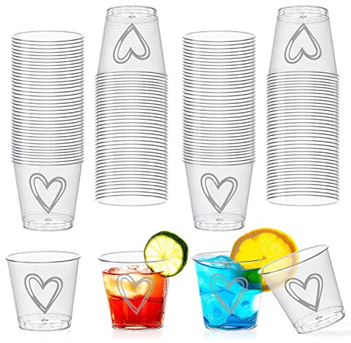 Gute 100 Plastik Schnapsgläser,3cl/30ml shotgläser, Wiederverwendbare Trinkbecher Schnapsbeche,Partybecher für Geburtstage, Verkostung, Partys, Hochzeiten （100 Stück） a