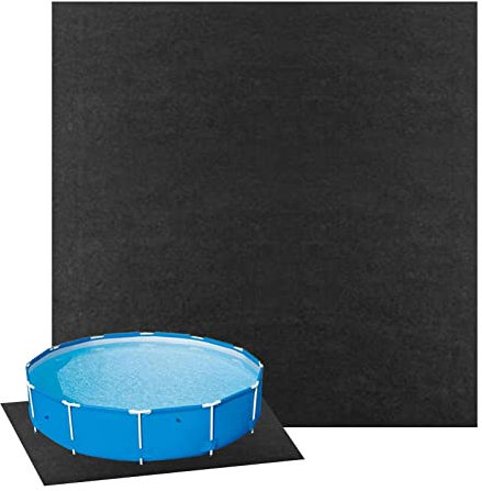 Sol pour Piscine, Protection Sol en Feutre, Hors Terre Tapis Protecteur Sol Piscine, Protège-Sol Extérieur pour Spa, Piscine,4M