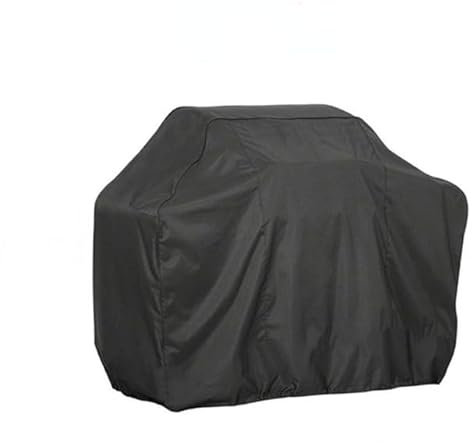 Outdoor-Grillabdeckung, wasserdicht, staubdicht und regenfest, große Grillabdeckung, UV-beständig, langlebige Grillabdeckung, rund, 150 x 100 x 125 cm, Schwarz
