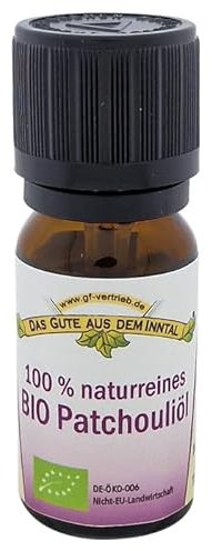 BIO Patchouliöl (100% naturrein) 10 ml - 100% naturreines ätherisches Öl