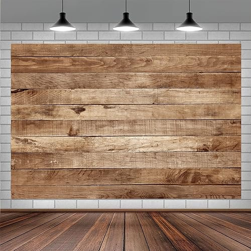 3x2.4m Foto Hintergrund Holz Rustikale Holz Wand Braun Vintage Holzbrett Fotografie Hintergrund Neugeborenes Baby Shower Geburtstag Party Kuchen Tisch Dekorationen Banner Fotostudio Requisiten