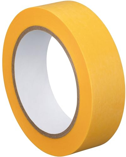 doitBau 24x Goldband 30mm x 50m Premium Maler Abklebeband UV Innen Außen Fineline Tape Lackier Klebeband Farbe Washi - PROFI - rückstandslos entfernbar - extra lange Haftung | wasserabweisend