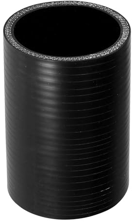 X AUTOHAUX 1 manguera refrigerante universal de silicona negra para coche, 57 mm, diámetro interior de 100 mm, 0 grados