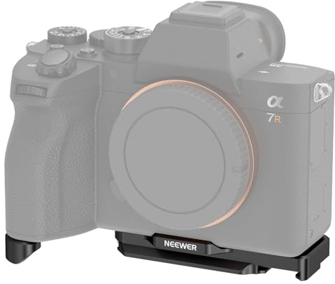 Neewer A7 IV A7R IV A7R V A7S III Camera Baseplate, Bottom Mount Plate with Arca Type QR Base, 1/4 & 3/8 Threads, Cold Shoe, Compatible with Sony Alpha DJI RS2 RSC2 RS3 Pro Gimbal, CA004B
