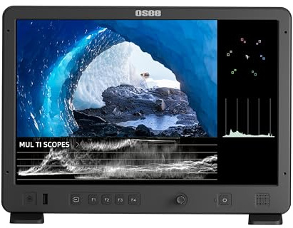 osee Mega 15S 15,4 Pouces Moniteur de Terrain HDR 1500nit | Entrées 3G-SDI et HDMI, auto-calibrage couleur intégré, panneau IPS Black 10b, 3D LUT personnalisée, revêtement antireflet