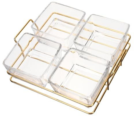 Hoement Separate Fruit Bowl Divided Serving Tray Snack Tray for Entertaining for Dried Fruit Fresh and Appetizers The Dining Table