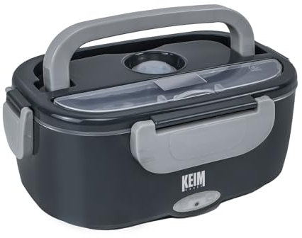 KEIM HOUSE – Fiambrera Eléctrica Comida Trabajo – Tupper – Taper Electrico Para Comida – Loncheras De Trabajo Fiambrera Térmica – Termo Comida - Lunch Box – Lancheira – Tartera – CALIENTA SUPER RAPIDO