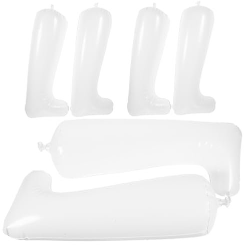 VALICLUD 6paare Aufblasbare Stiefelstützen Aus Pvc Praktische Schuhhalter Für Damen Schuhdehner Für Lange Stiefel Mit Rückschlagventil Leicht Und Tragbar