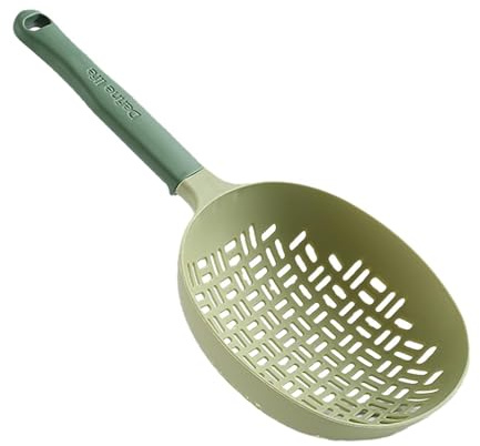 Scolapasta – Cesto scolapiatti in silicone, setaccio riutilizzabile | Cucchiaio colino da cucina, cucchiaio con fessure filtri per pasta, tagliatelle, spaghetti, gnocchi