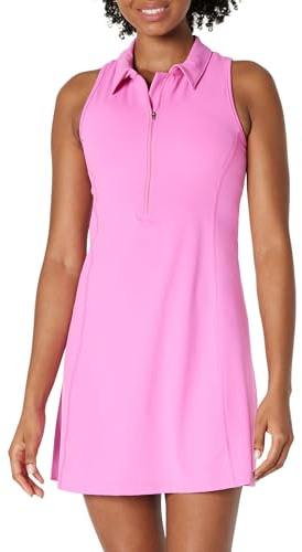 Amazon Essentials Vestido de Tenis Deportivo FormFlex, Largo y Suave Mujer, Rosa, L