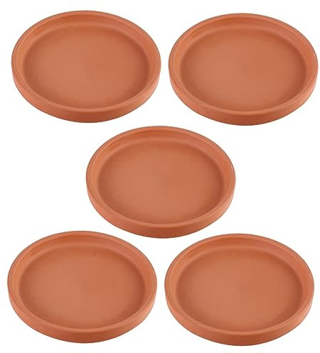 VANZACK 5stücke Pflanzschale Mit Untersetzer Keramik-topfuntertasse Übertopfuntertasse Blumentopf-drainagetablett Blumentopfuntertasse Keramik-drainagetablett