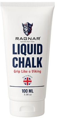 Ragnar Gesso liquido – Gesso sportivo per una presa superiore senza sudore nel sollevamento pesi, crossfit, arrampicata, ginnastica e altro (100 ml)