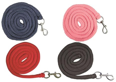 German Riding Führstrick Basic mit Karabinerhaken - ideal für Holzpferd (Schwarz)