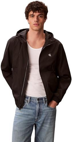 Calvin Klein Ls Hooded Nylon Harrington Jkt Lv04rf521g Vestes Homme