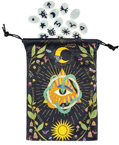 Tarotväska,Tarotförvaring Påse Tärningsfodral | Tryckt Korthållare Skydd Organizer För Ungdomar Vuxna Nybörjare Entusiaster Dagliga Samlingar Resa Fest Spelkväll