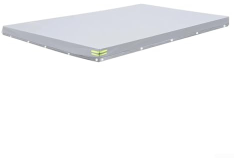 Valixirant Heavy-Duty Waterproof Trailer Cover, 420D Oxford Cloth, UV-Resistant Grey Tarp, Protective Fit for Utility, Cargo and Flatbed Trailers, 214x122x13cm(208 * 114 * 9cm)