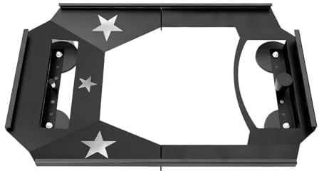 KiBcsLic Kit di Montaggio Piatto per Auto per Supporto Parabola satellitare per, furgoni, Barche, overlanding, Robusto Acciaio a sgancio