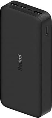 20000mAh Redmi 18W Fast Charge Power Bank Noir