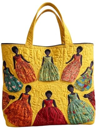 Bolso acolchado para mujer – compartimento personalizado con bolsillo con cremallera, bolso cosido, elegante de transporte con correa, regalo para amantes de los libros | Señoras Colega Dè Trav