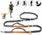 Achort Handfreie Hundeleine, Hundegürtel,Taillengürtel, Hundeleine, Koppler, Lauf- und Jogging-Leine, Gürtel mit einziehbarem Bungee, reflektierende Nähte für bis zu 110 kg Hunde (Orange)