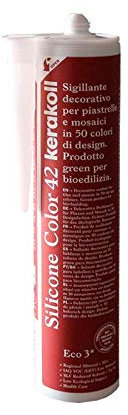 KERAKOLL SILICONE COLOR - 42 Cartuccia da 310 ml di sigillante decorativo per piastrelle e mosaici