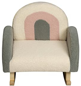 Gift Mark - Plush Kids Rocking Chairs - Grey